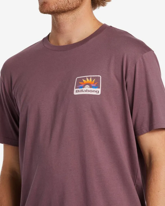 Billabong Walled TShirt Vintage Violet Mens TShirts Billabong Walled TShirt Vintage Violet Mens TShirts