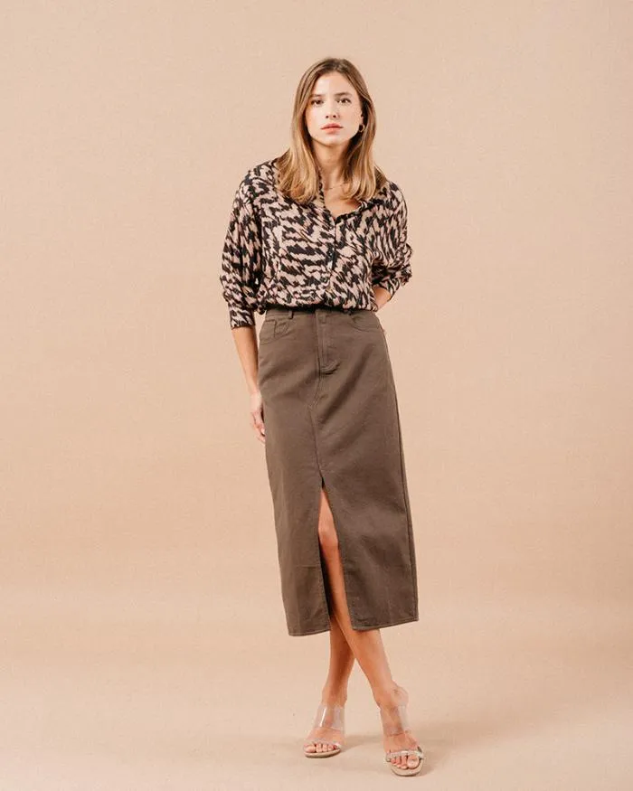 BLOUSE NOIR MAGDA Shop Grace and Mila Patterned Blouses
