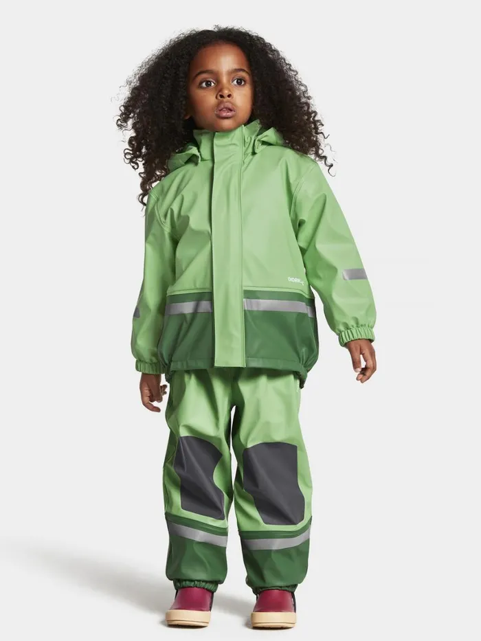 Boardman Kids039 Set Galon Green Pod Kids Didriksons Lined Rain Set
