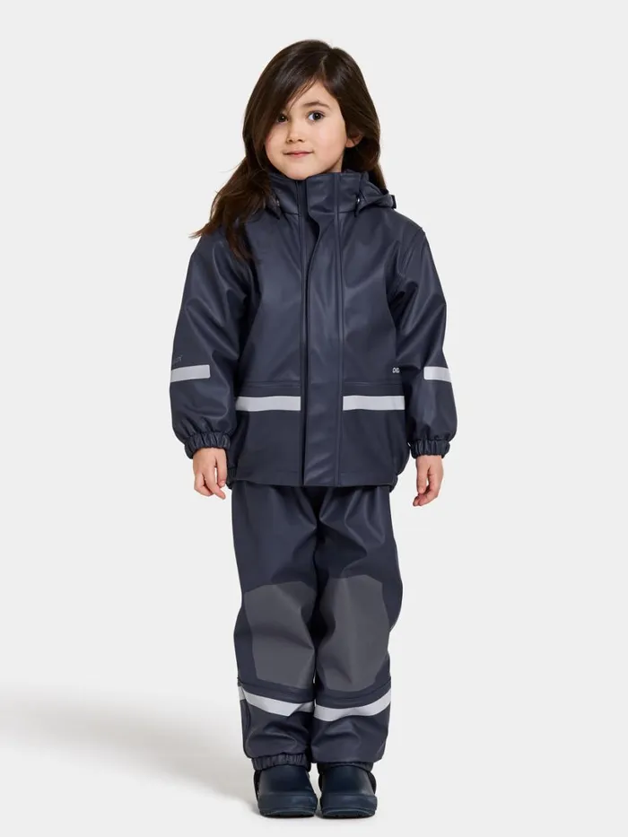 Boardman Kids039 Set Galon Navy Kids Didriksons Lined Rain Set