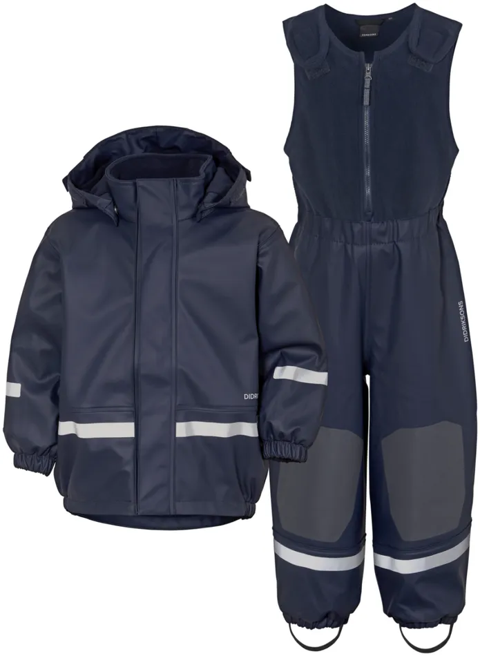 Boardman Kids039 Set Galon Navy Kids Didriksons Lined Rain Set