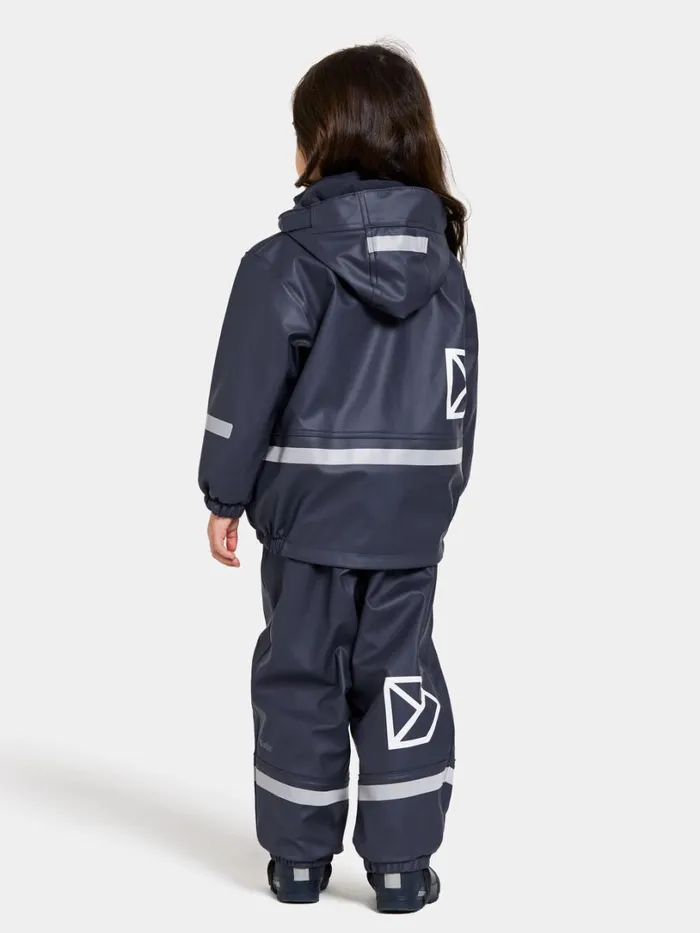 Boardman Kids039 Set Galon Navy Kids Didriksons Lined Rain Set