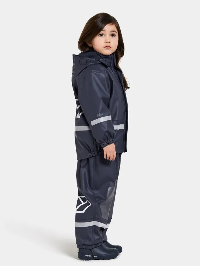 Boardman Kids039 Set Galon Navy Kids Didriksons Lined Rain Set
