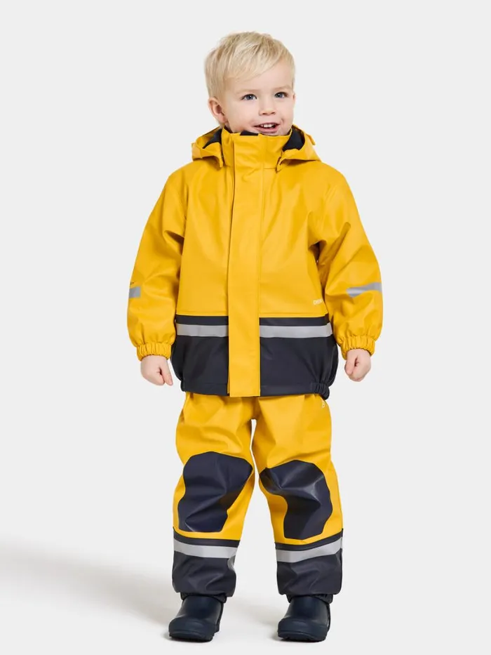Boardman Kids039 Set Galon Oat Yellow Kids Didriksons Lined Rain Set
