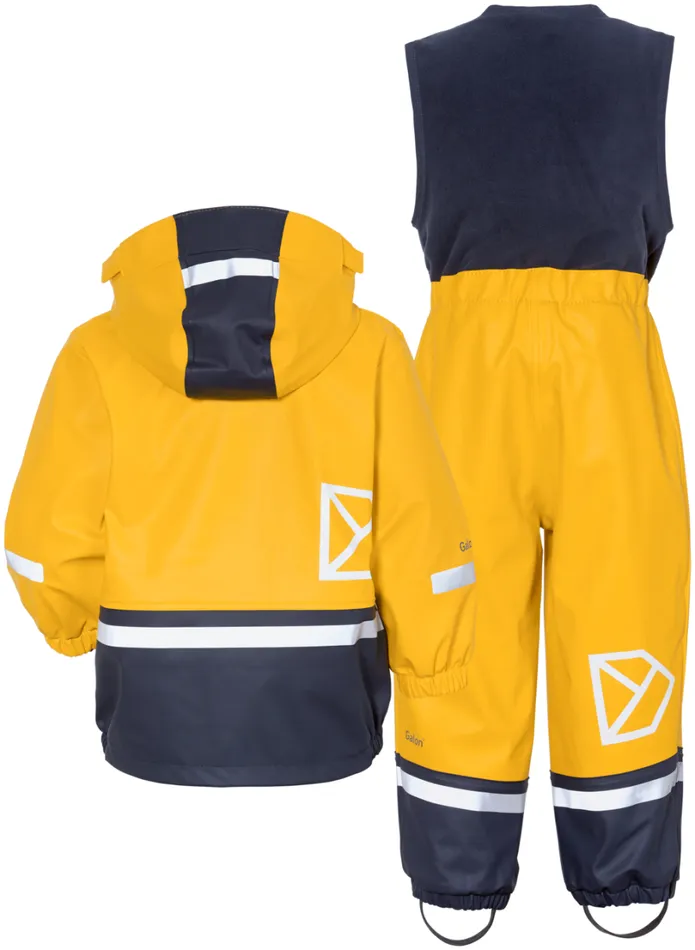 Boardman Kids039 Set Galon Oat Yellow Kids Didriksons Lined Rain Set