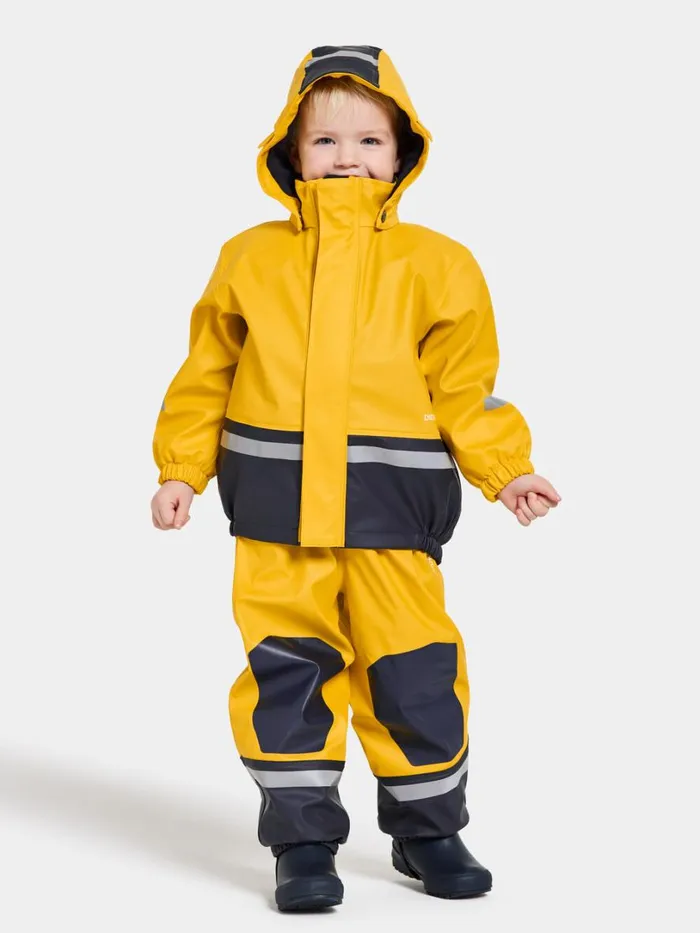 Boardman Kids039 Set Galon Oat Yellow Kids Didriksons Lined Rain Set