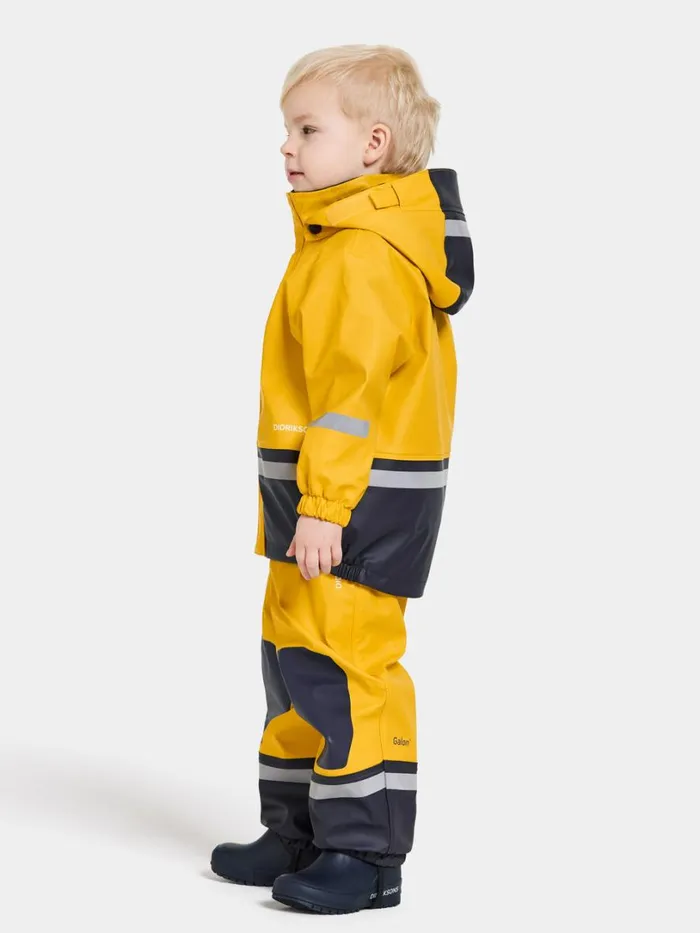 Boardman Kids039 Set Galon Oat Yellow Kids Didriksons Lined Rain Set