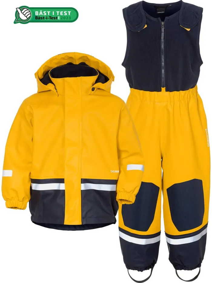 Boardman Kids039 Set Galon Oat Yellow Kids Didriksons Lined Rain Set