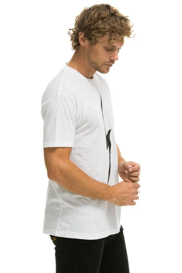 Bolt Tee 8211 White WomenMen Aviator Nation Tees