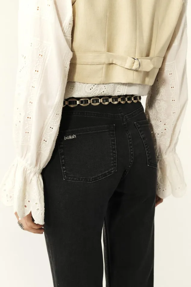 Bootcut Denim Aommie Black Women Baandsh Pants and Jeans