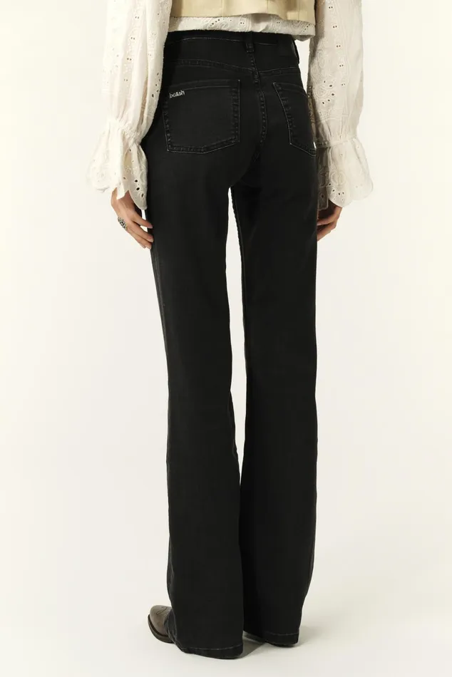 Bootcut Denim Aommie Black Women Baandsh Pants and Jeans