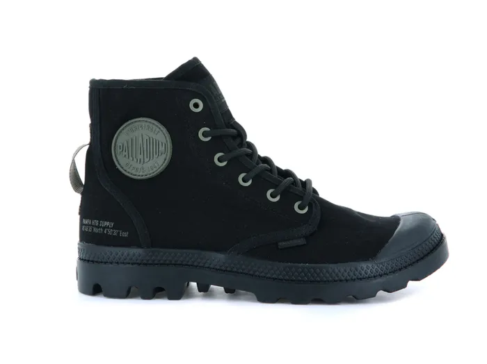 Boots Kids PALLADIUM PAMPA HI HTG SUPPLY Blackblack