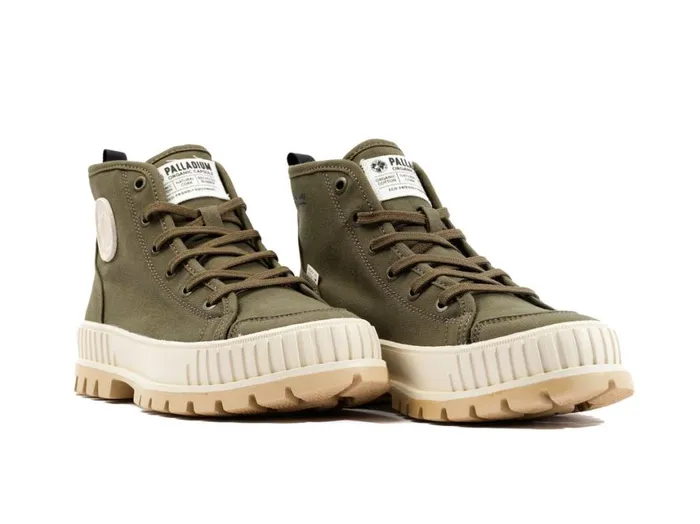 Boots Men PALLADIUM PALLASHOCK ORGANIC 2 Olive Night Boots Men PALLADIUM PALLASHOCK ORGANIC 2 Olive Night