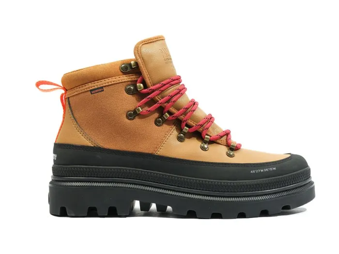 Boots Men PALLADIUM PALLATROOPER HIKER WP X FINISTERRE Apple Cinammon