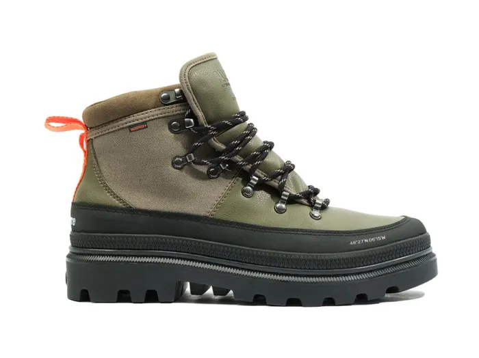 Boots Men PALLADIUM PALLATROOPER HIKER WP X FINISTERRE Olive Night