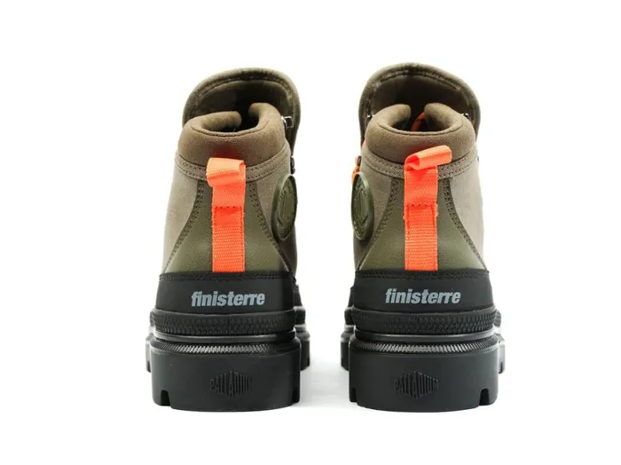 Boots Men PALLADIUM PALLATROOPER HIKER WP X FINISTERRE Olive Night
