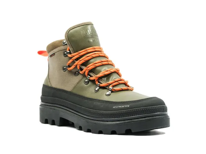 Boots Men PALLADIUM PALLATROOPER HIKER WP X FINISTERRE Olive Night