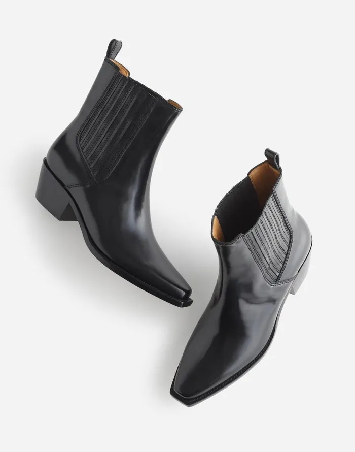 Boots Women Madewell The Ingrid Chelsea Boot True Black