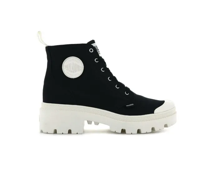 Boots Women PALLADIUM PALLABASE TWILL Black