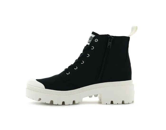 Boots Women PALLADIUM PALLABASE TWILL Black Boots Women PALLADIUM PALLABASE TWILL Black