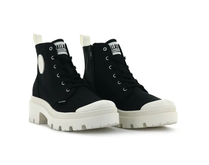 Boots Women PALLADIUM PALLABASE TWILL Black Boots Women PALLADIUM PALLABASE TWILL Black