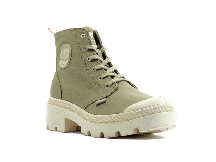 Boots Women PALLADIUM PALLABASE TWILL Dune Boots Women PALLADIUM PALLABASE TWILL Dune