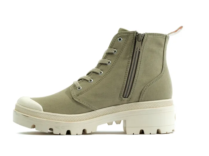 Boots Women PALLADIUM PALLABASE TWILL Dune Boots Women PALLADIUM PALLABASE TWILL Dune