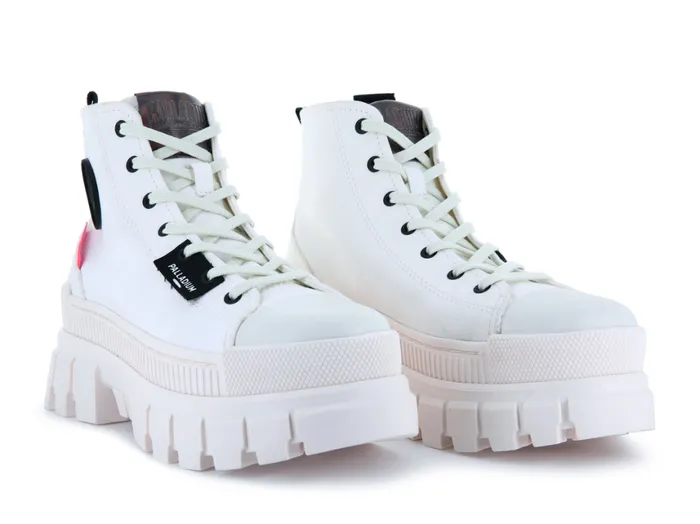 Boots Women PALLADIUM REVOLT HI TX Star White Marshmallow Boots Women PALLADIUM REVOLT HI TX Star White Marshmallow