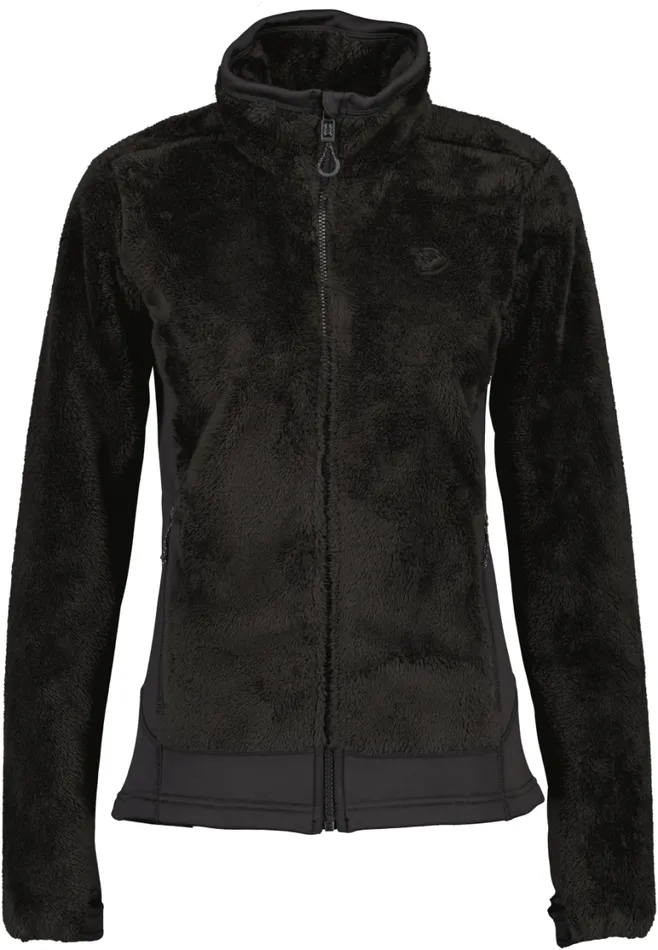 Brianna Jacket Black Women Didriksons Fleece and Midlayers