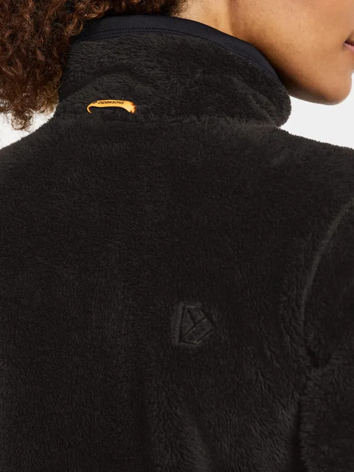 Brianna Jacket Black Women Didriksons Fleece and Midlayers