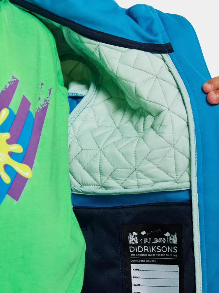 Briska Kids039 Jacket Blue Lagoon Kids Didriksons Spring Jackets
