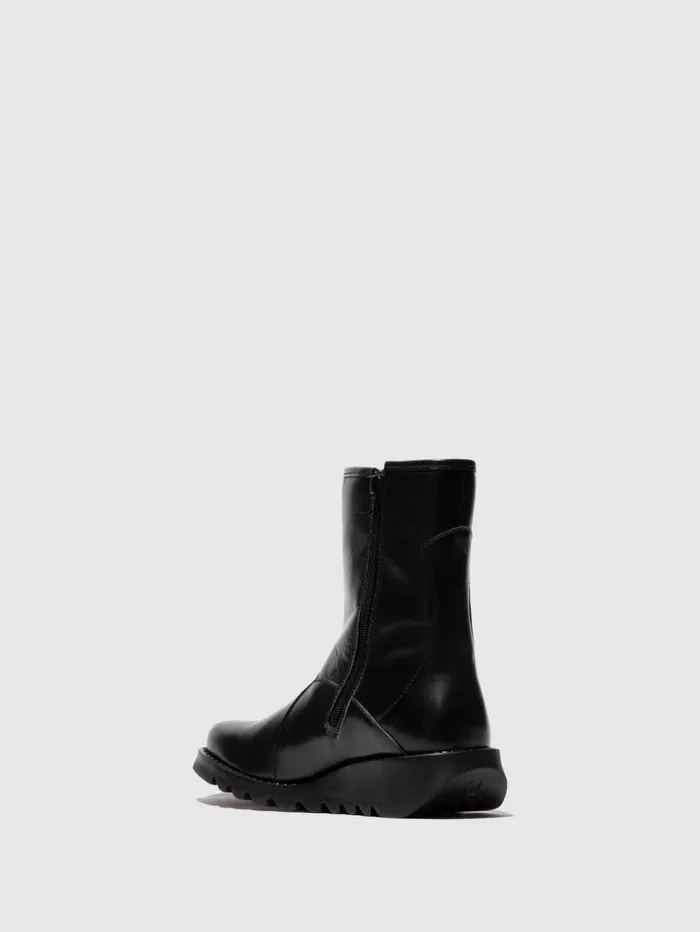 Buckle Ankle Boots SABE013FLY BLACK Women Fly London Ankle Boots