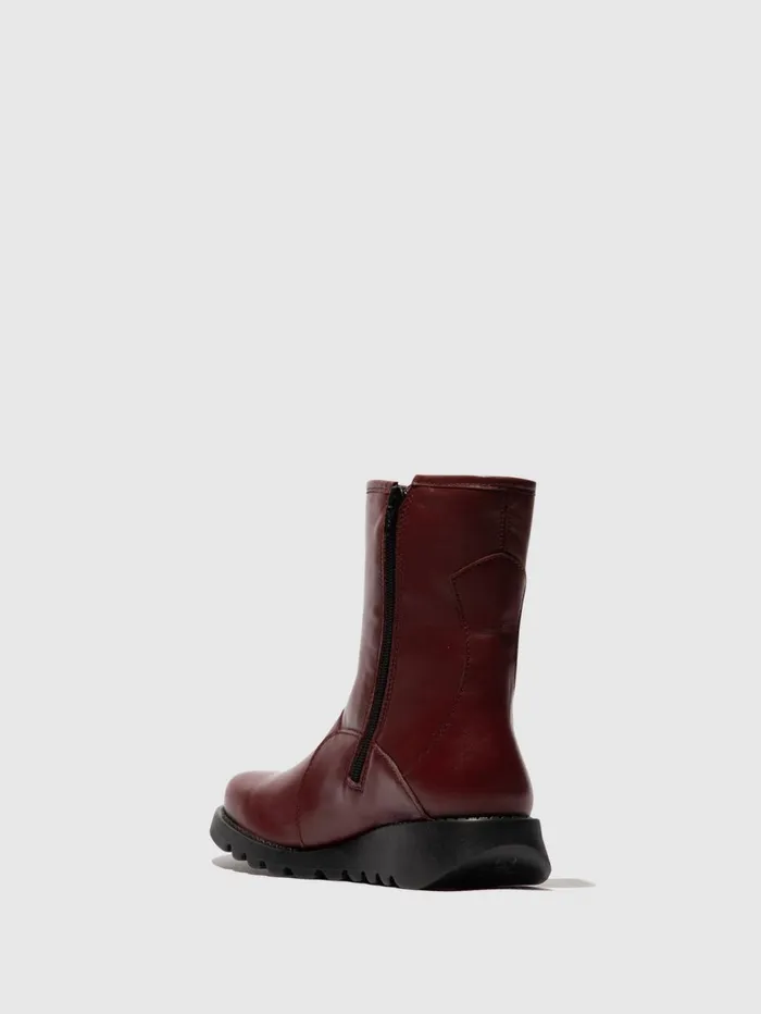 Buckle Ankle Boots SABE013FLY WINE Women Fly London Ankle Boots