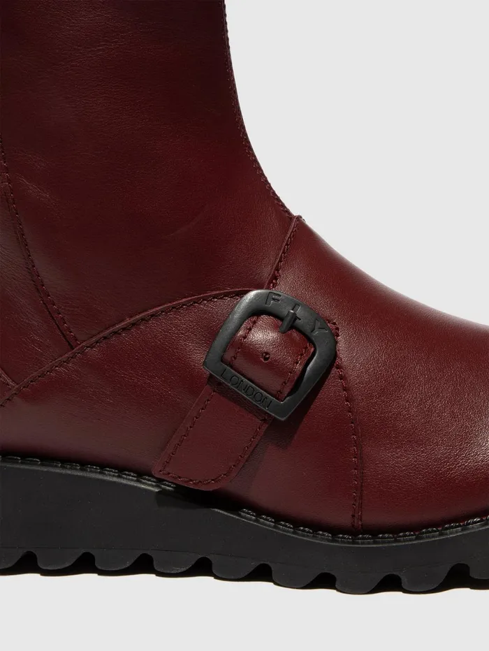 Buckle Ankle Boots SABE013FLY WINE Women Fly London Ankle Boots