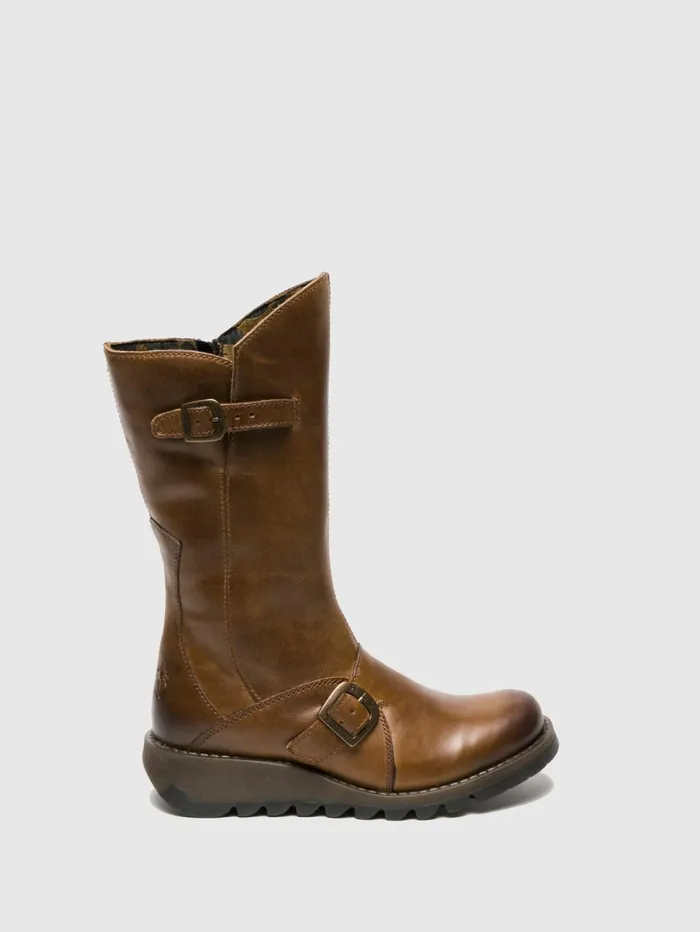 Buckle Boots MES 2 CAMEL Women Fly London Boots