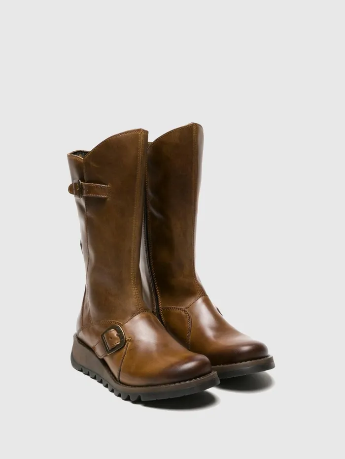 Buckle Boots MES 2 CAMEL Women Fly London Boots