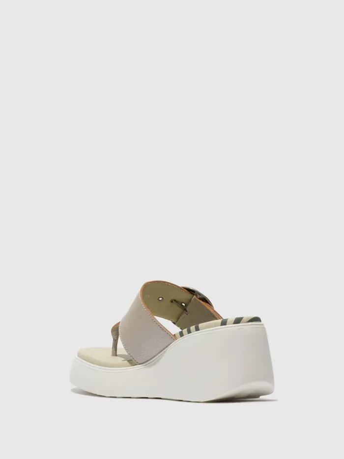 Buckle Mules DAFI938FLY SILVER Women Fly London Mules