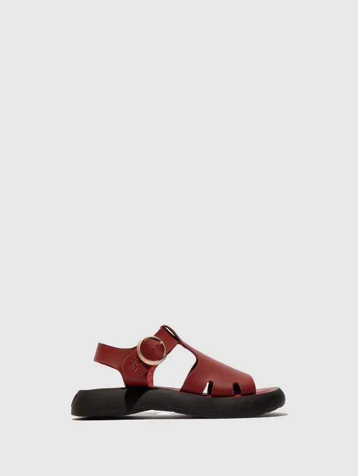 Buckle Sandals BADY281FLY INTENSE RUST Women Fly London Sandals