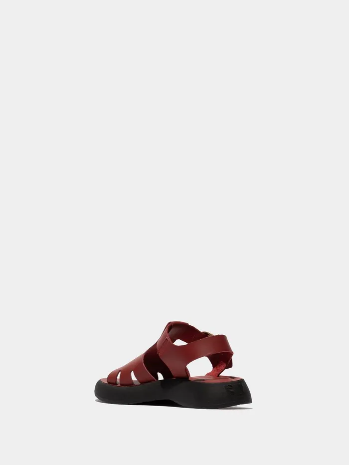 Buckle Sandals BADY281FLY INTENSE RUST Women Fly London Sandals