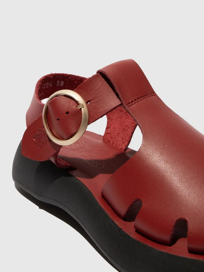 Buckle Sandals BADY281FLY INTENSE RUST Women Fly London Sandals