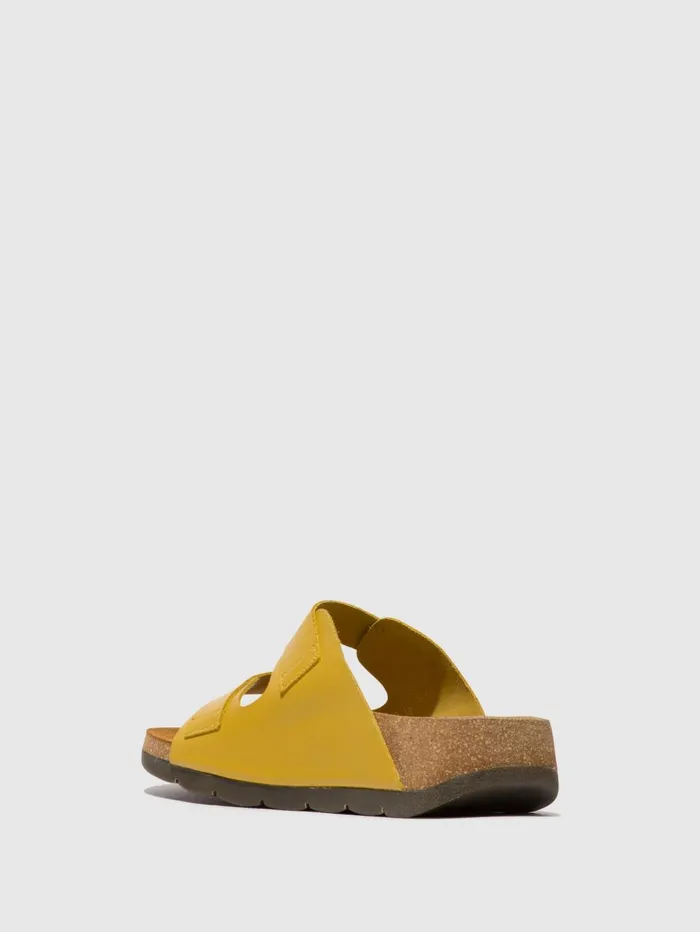 Buckle Sandals CAJA721FLY MUSTARD Women Fly London Sandals