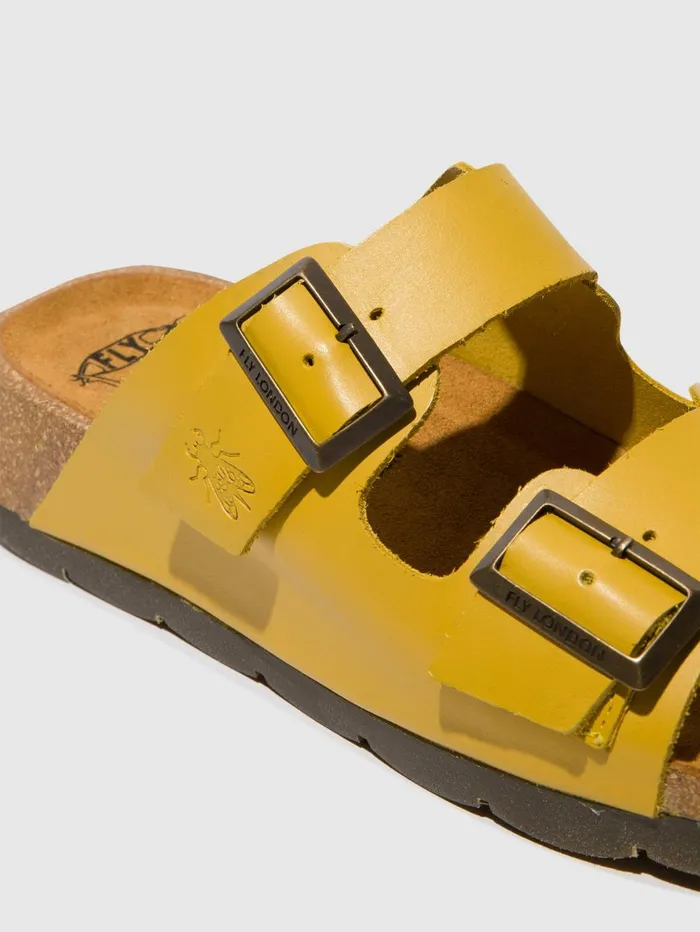 Buckle Sandals CAJA721FLY MUSTARD Women Fly London Sandals