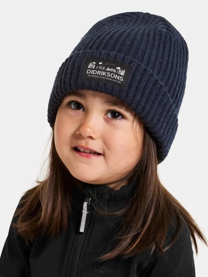 Bus Kids039 Beanie Navy Kids Didriksons Hats and Caps