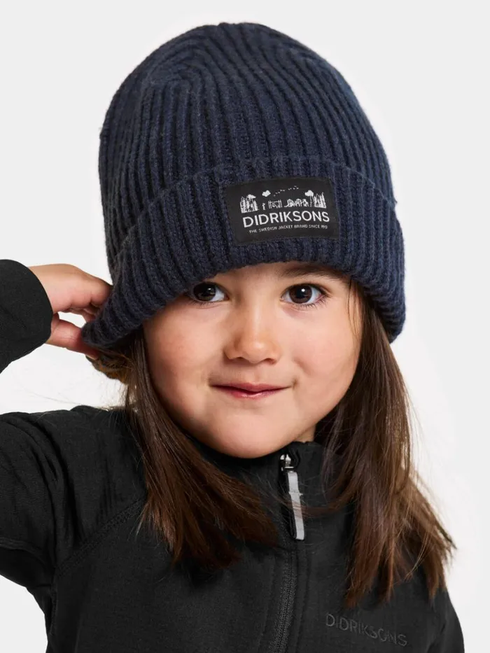 Bus Kids039 Beanie Navy Kids Didriksons Hats and Caps