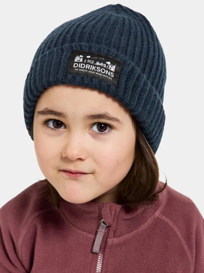 Bus Kids039 Beanie Navy Kids Didriksons Hats and Caps