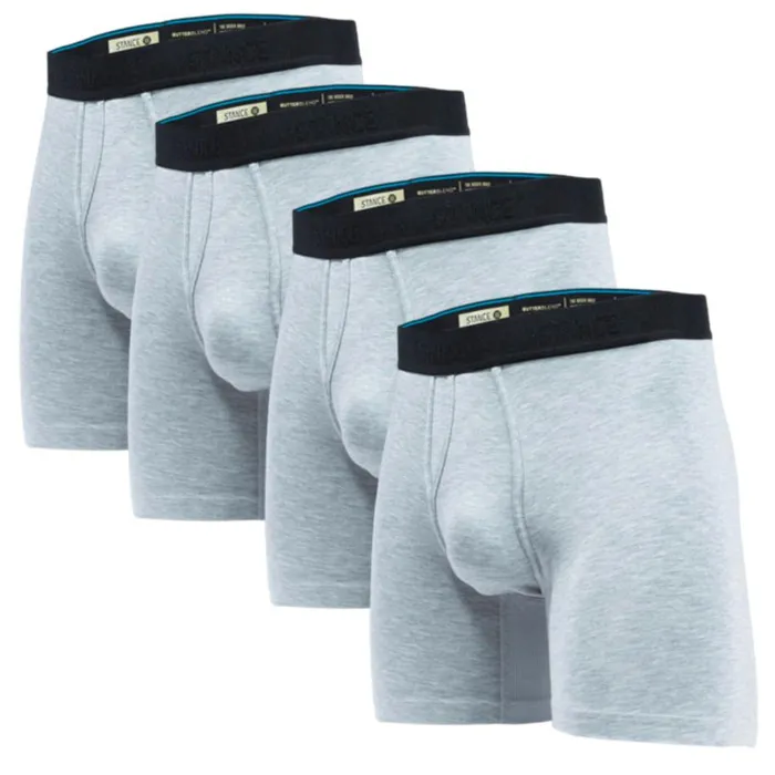 Butter Blend Boxer Brief 4 Pack Heathergrey Men Stance Boxer Brief Packs