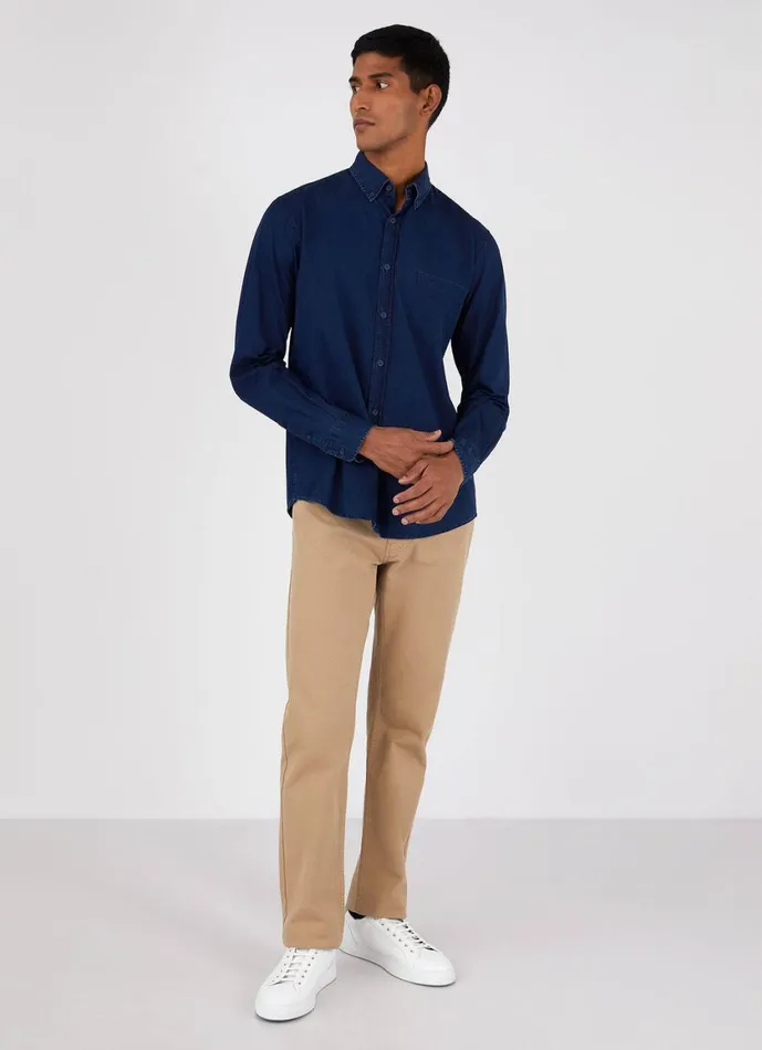 Button Down Flannel Shirt Men SUNSPEL Shirts