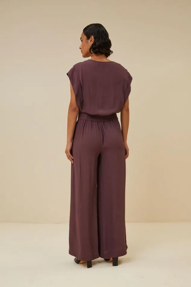ByBar Blouses Vrouwelijk Cathy Viscose Blouse Huckleberry