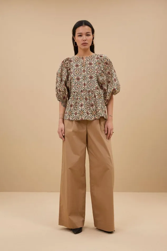 ByBar Blouses Vrouwelijk Gabie Rohin Blouse Rohin Print