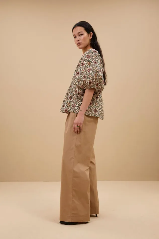 ByBar Blouses Vrouwelijk Gabie Rohin Blouse Rohin Print ByBar Blouses Vrouwelijk Gabie Rohin Blouse Rohin Print